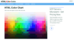 Desktop Screenshot of html-color-codes.info
