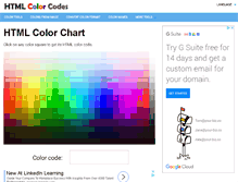 Tablet Screenshot of html-color-codes.info